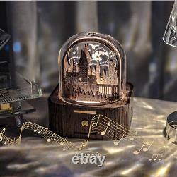 Harry Potter Wood Orgel Touch Mood Lamp Wood Music Box Rechargeable Lighting