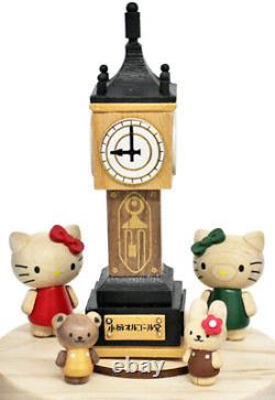 Hello Kitty Wooden Music Box Steam Clock from Japan