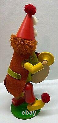 Holzkunst Incense Smoker/ Music Box SEND IN THE CLOWNS 12.75 Christian Ulbricht