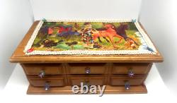 Home Decoration Collectibles Colorful Wooden Music Box By Michal Negrin