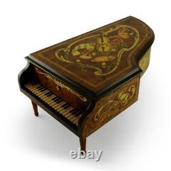 House of Faberge 5 cylinder Reuge Concert Music Box of Mozart Masterpieces