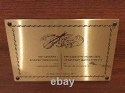 House of Faberge 5 cylinder Reuge Concert Music Box of Mozart Masterpieces