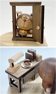 I'm DORAEMON Anywhere Door Wooden Music Box Anime SANRIO Wooden Character Goods