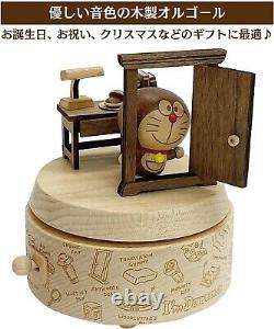 I'm DORAEMON Anywhere Door Wooden Music Box Anime SANRIO Wooden Character Goods