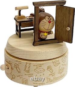 I'm DORAEMON Anywhere Door Wooden Music Box Anime SANRIO Wooden Character Goods