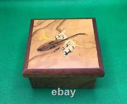 INLAY JEWELRY Box Sorrento Italy Musical Design Hand Made AUGUSTO