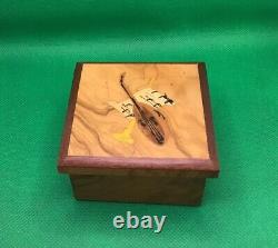 INLAY JEWELRY Box Sorrento Italy Musical Design Hand Made AUGUSTO