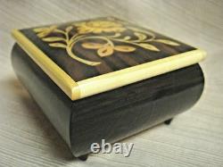 Inlaid Wood MUSIC BOX by SORRENTO SPECIALTIES with REUGE Swiss Movement Fantasia