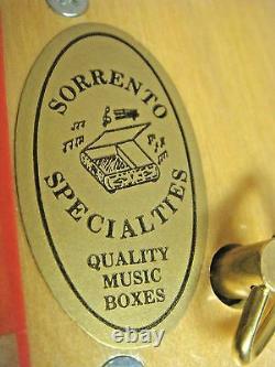 Inlaid Wood MUSIC BOX by SORRENTO SPECIALTIES with REUGE Swiss Movement Fantasia