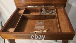 Inlay Wood Music Box Table Jewelry Sewing Storage Vintage Little Mermaid Denmark