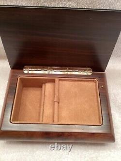 Italian Hand Crafted Inlaid Natural Wood Musical Box -How Great Thou Art