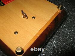 Italian Wood Musical Jewelry Box Reuge Inlay (Needs restoration) no key
