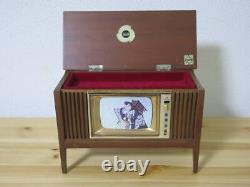 Japanese Music Box Antique Not for sale National Panacolor TV with Showa Retoro