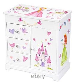 Jewelkeeper Unicorn Musical Jewelry Box with 3 Pullout Drawers Fairy Princess