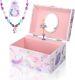 Jewellery Box For Girls With Unicorn Jewelry Set Kids Box Homtibrm Musical