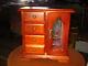 Jewellery, Toy Wood Cupboard House Checkroom Room Music Box Toy
