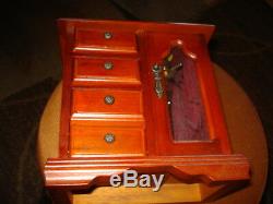 Jewellery, TOY WOOD CUPBOARD HOUSE CHECKROOM ROOM music box TOY