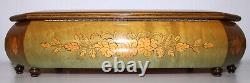 Jewelry MUSIC BOX Reuge Swiss 1898 36 note Canon Pachelbel Italy Marquetry Wood