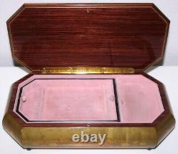 Jewelry MUSIC BOX Reuge Swiss 1898 36 note Canon Pachelbel Italy Marquetry Wood