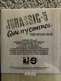 Jurassic-5 Quality Control Lp Wood Box Set 4 Disc Vinyl Record Rare Rsd 2015 New