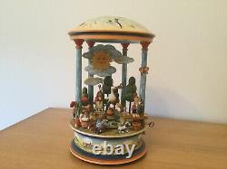 Kathe Wohlfahrt Limited Edition Handmade, Handpainted Musical Carousel