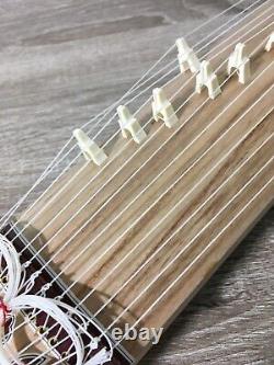 Koto Japanese acoustic harp Mini Wagakki 17in Musical Instrument Japan Zen wood