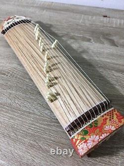 Koto Japanese acoustic harp Mini Wagakki 17in Musical Instrument Japan Zen wood