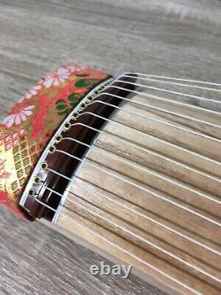 Koto Japanese acoustic harp Mini Wagakki 17in Musical Instrument Japan Zen wood