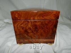 LARGE Vintage Italian Inlaid Wood, Swiss MOVEMENT Jewelry Music Box