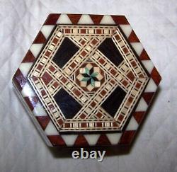 Laguna Inlaid Wood Music Trinket Box Plays Granada New With Tag/label