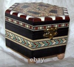 Laguna Inlaid Wood Music Trinket Box Plays Granada New With Tag/label