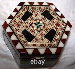 Laguna Inlaid Wood Music Trinket Box Plays Granada New With Tag/label