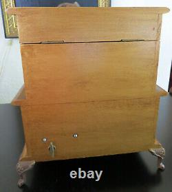 Large Beautiful Vintage Italian Florentine Jewelry/music Box Chest Lined Drawers