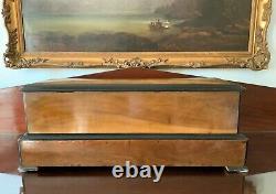 Large Exceptional 19thc Swiss Interchangeable (3) Orchestral Cylinder Music Box