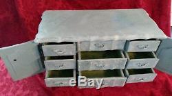 Large Musical Jewellery Box. Shabby Chic Rustic Duck Egg Blue Jewellery Drawers