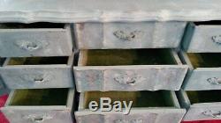 Large Musical Jewellery Box. Shabby Chic Rustic Duck Egg Blue Jewellery Drawers