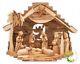 Large Wooden Nativity Set Christmas Décor Olive Wood Music Box Nativity Scene