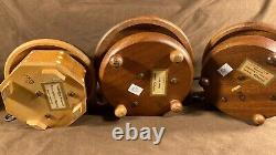 Lot of Vintage Anri Thorens Revolving Music Boxes Musical Wood Swiss