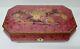 Lovely Vintage Lacquered Rose Bird's Eye 18 Note Reuge Musical Jewelry Box Mg