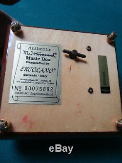 M. I. Hummel ERCOLANO Music Box RARE NIB PLAYS ALWAYS AWOOD4