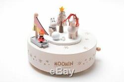 MOOMIN Wooden Music Box Hibernation Snork Maiden Arctic Hall Musical Ornament