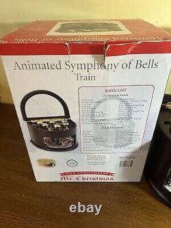 MR CHRISTMAS Animated Symphony Of Bells Train 50 Songs Music Box Works W Box