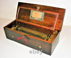 Mahogany 6 Air Music Box In Mint Working Order Watch The View Video