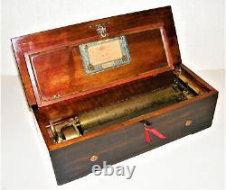 Mahogany 6 Air Music Box In Mint Working Order Watch The View Video