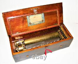 Mahogany 6 Air Music Box In Mint Working Order Watch The View Video