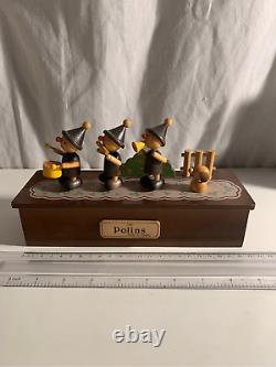 Marching Band Music Box-Sankyo Karakuri-Wood Japan-Tested Working Plays