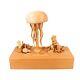 Mechanical Jellyfish Wood Music Box Exquisites Decoration With Soothing Tune