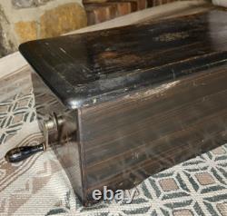 Mermod Freres Swiss Antique Music Box c1800s 8 Tunes Rosewood Case