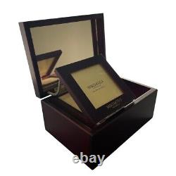 Mikimoto Jewelry Case Storage Wood music Box earrings ring Box Accessory Case