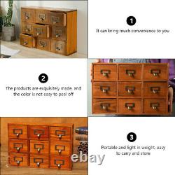 Mini Cabinet Storage Box Music Vintage Jewelry Case -drawer Baby